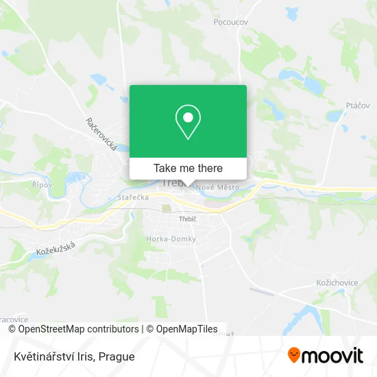 Květinářství Iris map