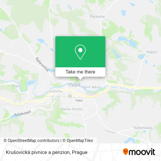 Карта Krušovická pivnice a penzion