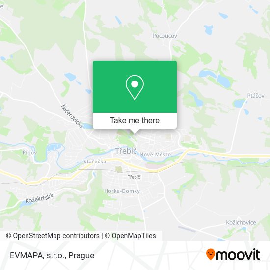 Карта EVMAPA, s.r.o.