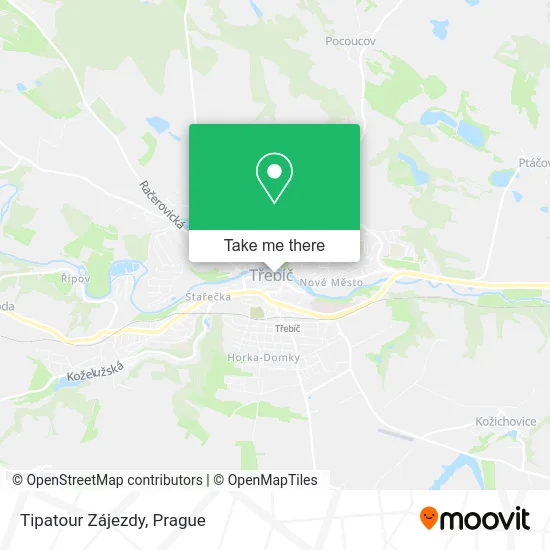 Карта Tipatour Zájezdy