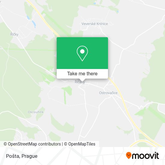 Карта Pošta