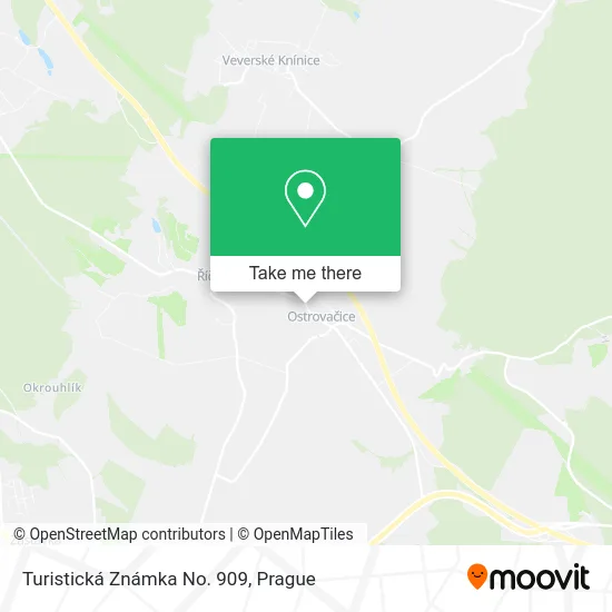 Карта Turistická Známka No. 909