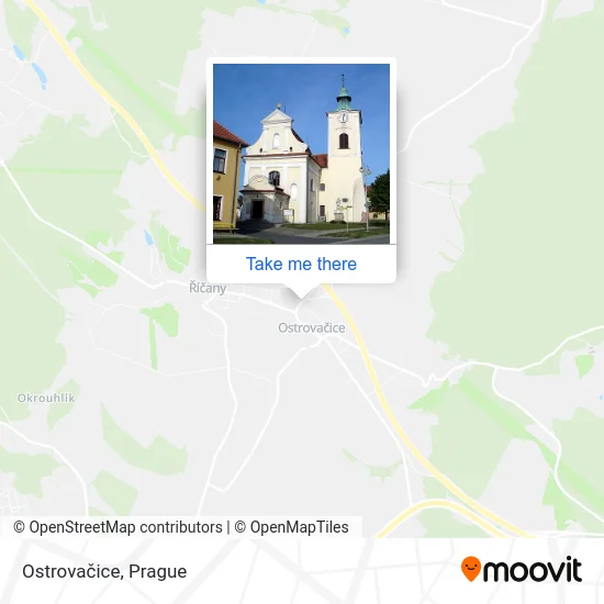 Карта Ostrovačice