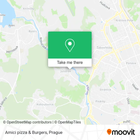 Amici pizza & Burgers map