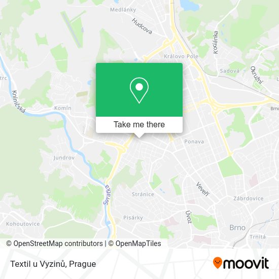 Карта Textil u Vyzinů