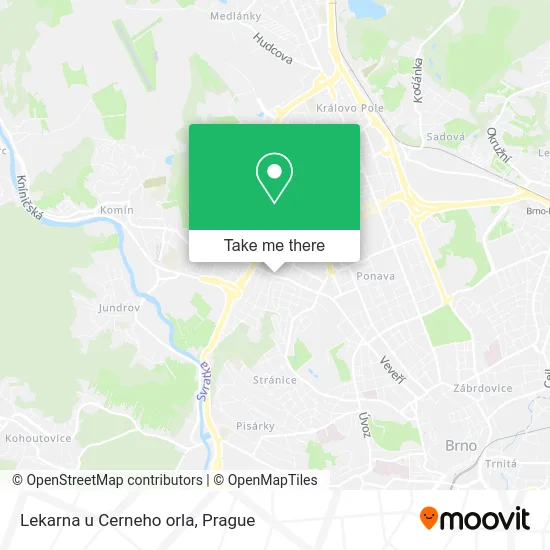 Карта Lekarna u Cerneho orla