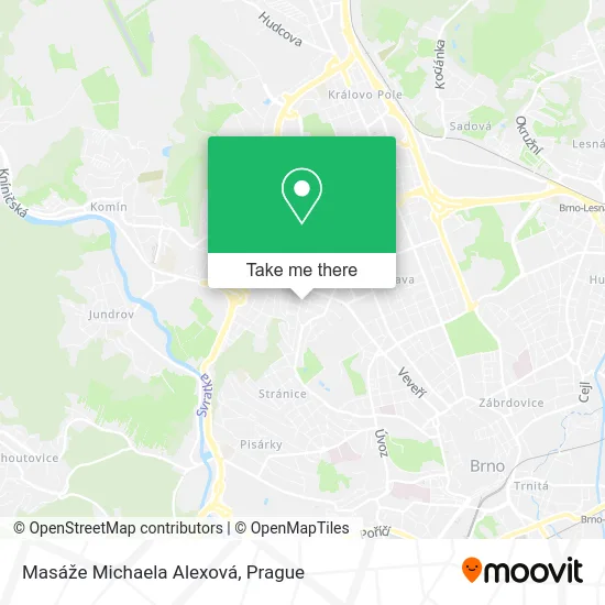Карта Masáže Michaela Alexová
