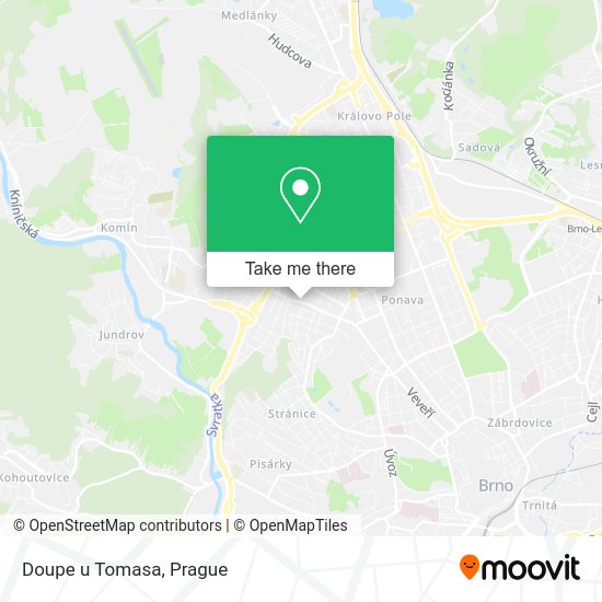 Карта Doupe u Tomasa