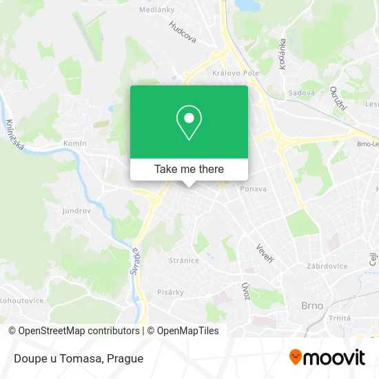 Карта Doupe u Tomasa