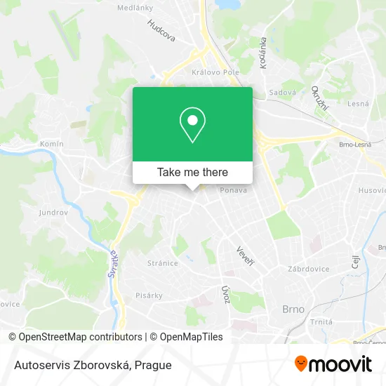 Карта Autoservis Zborovská