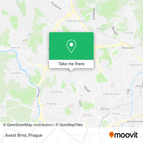 Карта Avast Brno