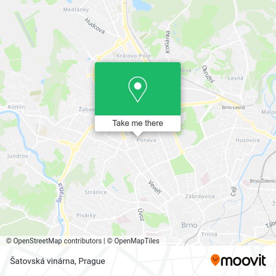Карта Šatovská vinárna