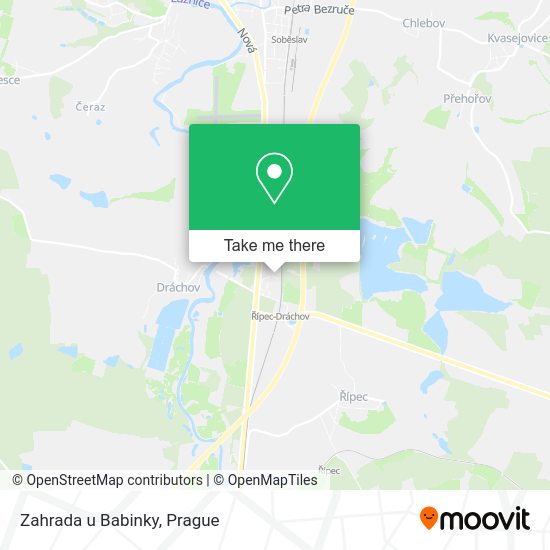 Карта Zahrada u Babinky