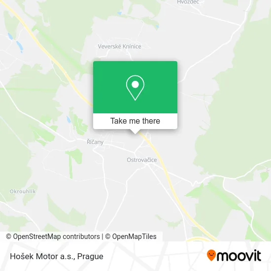 Карта Hošek Motor a.s.