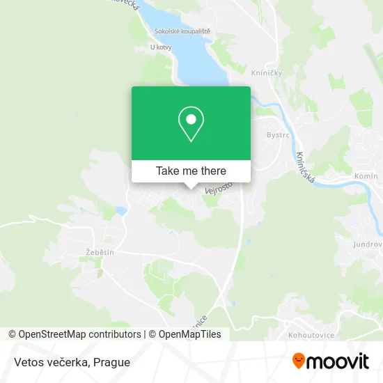 Карта Vetos večerka