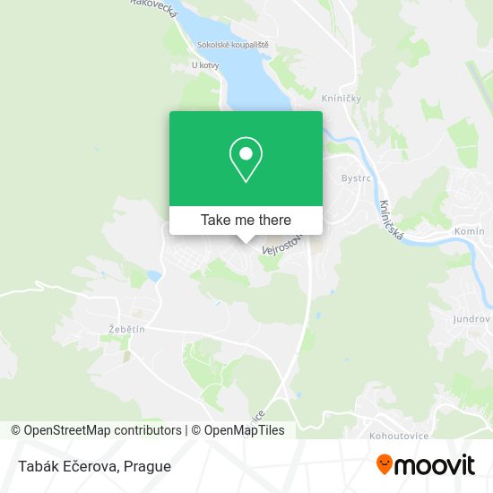 Карта Tabák Ečerova