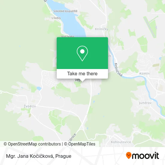 Карта Mgr. Jana Kočičková