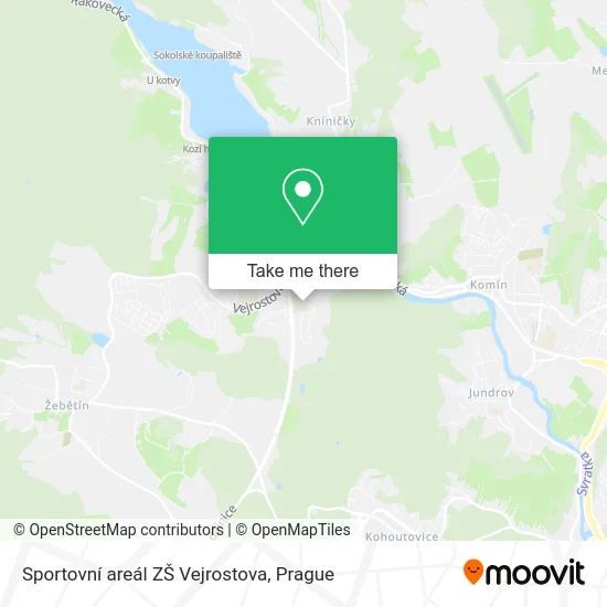 Карта Sportovní areál ZŠ Vejrostova