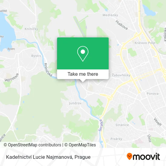 Карта Kadeřnictví Lucie Najmanová