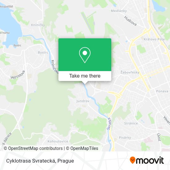 Карта Cyklotrasa Svratecká