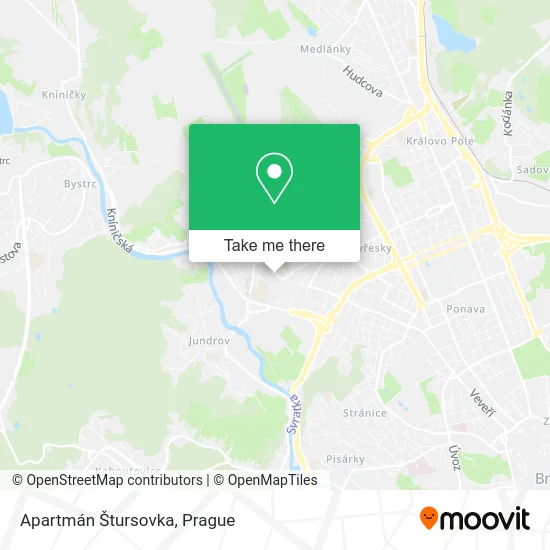 Карта Apartmán Štursovka