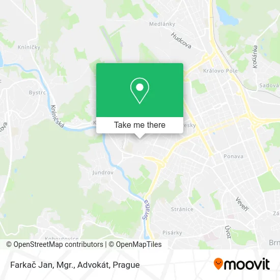 Farkač Jan, Mgr., Advokát map