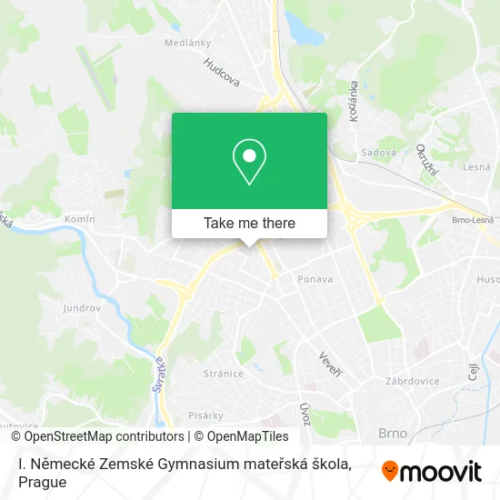 Карта I. Německé Zemské Gymnasium mateřská škola