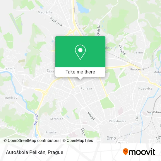 Карта Autoškola Pelikán