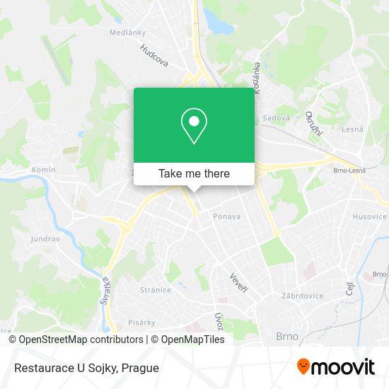 Карта Restaurace U Sojky
