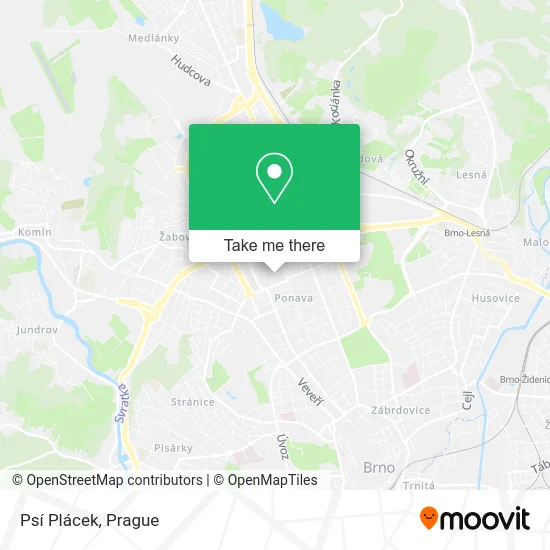 Карта Psí Plácek