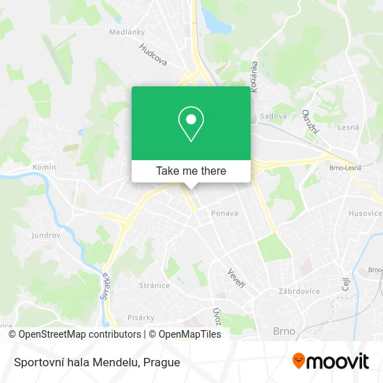 Карта Sportovní hala Mendelu