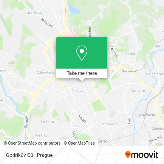 Карта Godrikův Důl