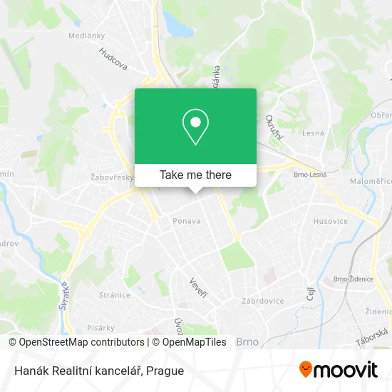 Карта Hanák Realitní kancelář