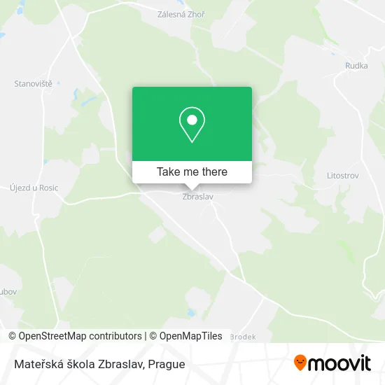 Карта Mateřská škola Zbraslav