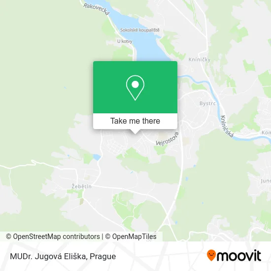 Карта MUDr. Jugová Eliška