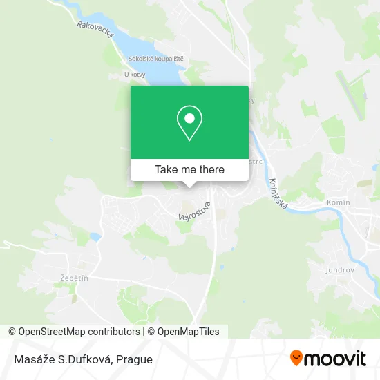 Карта Masáže S.Dufková