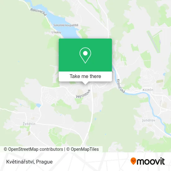 Květinářství map