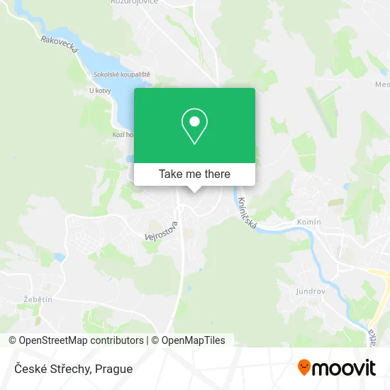 Карта České Střechy