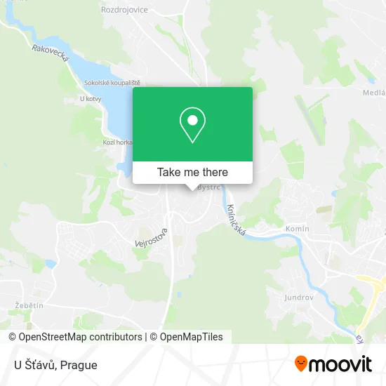 U Šťávů map