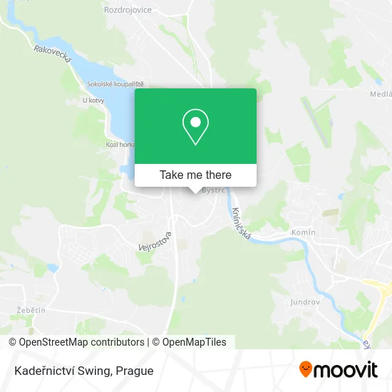 Kadeřnictví Swing map