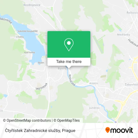 Карта Čtyřlístek Zahradnické služby