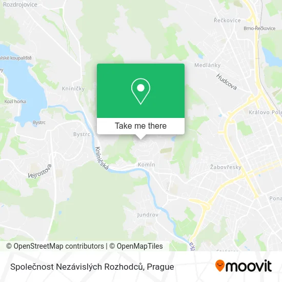 Карта Společnost Nezávislých Rozhodců