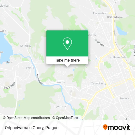 Карта Odpocivarna u Obory