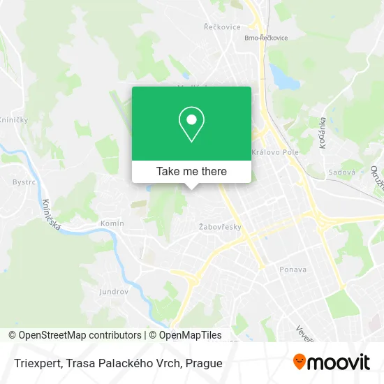 Карта Triexpert, Trasa Palackého Vrch