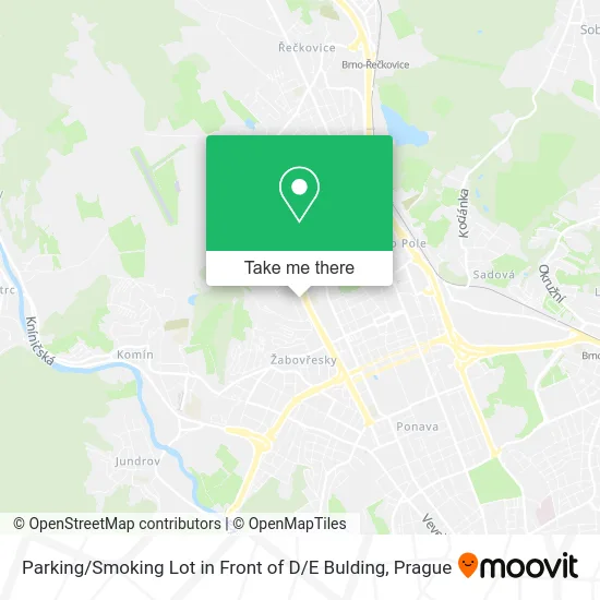 Карта Parking / Smoking Lot in Front of D / E Bulding