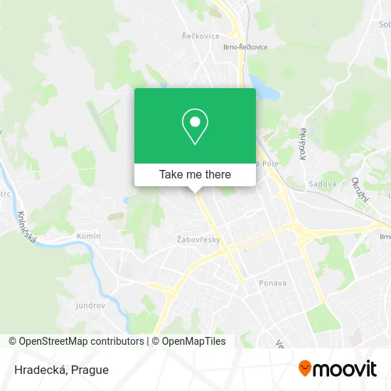 Карта Hradecká