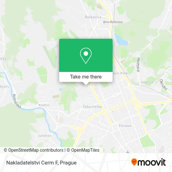Карта Nakladatelstvi Cerm F
