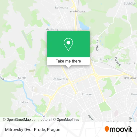 Карта Mitrovsky Dvur Prode