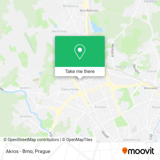 Карта Akros - Brno