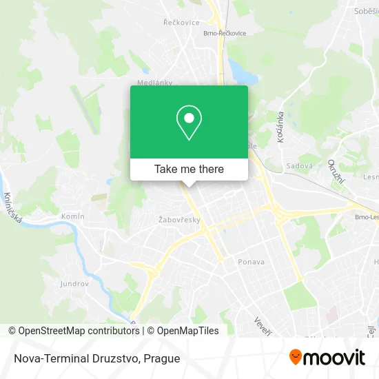 Карта Nova-Terminal Druzstvo